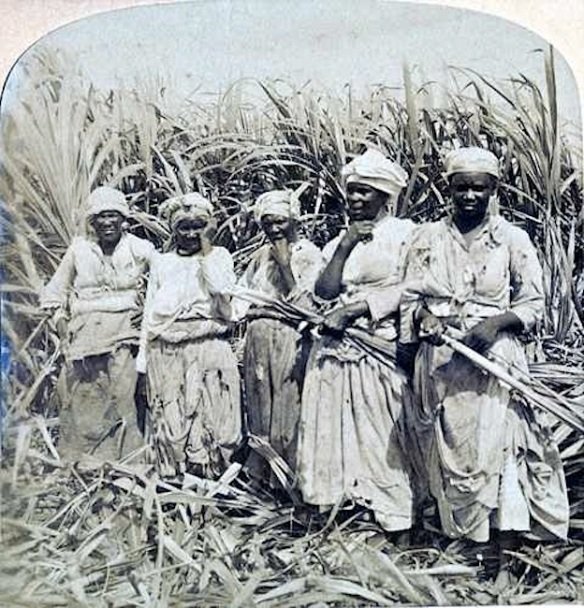 Stereoscope slide marked 