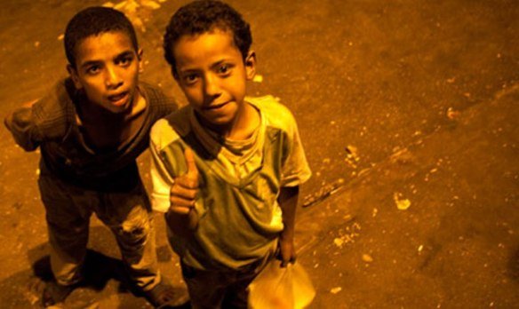 Street children in Midan Tahrir, Cairo, early 2013. Photo by Reuters