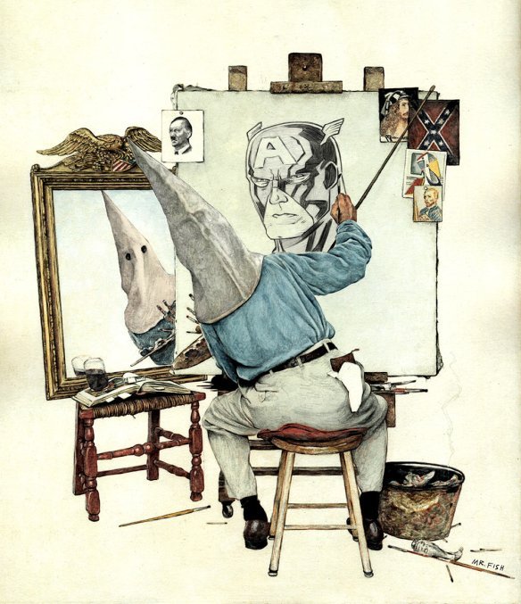 "Through a Looking Glass Darkly" by Mr. Fish (www.clowncrack.com), 2013